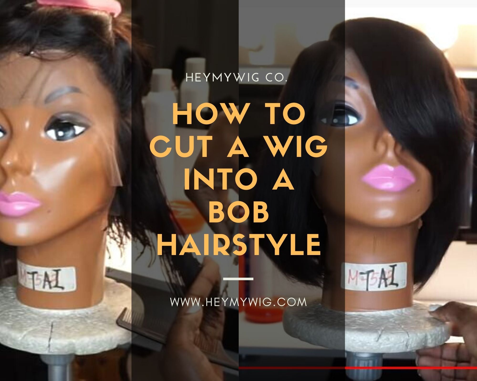 Cutting a wig into a bob sale