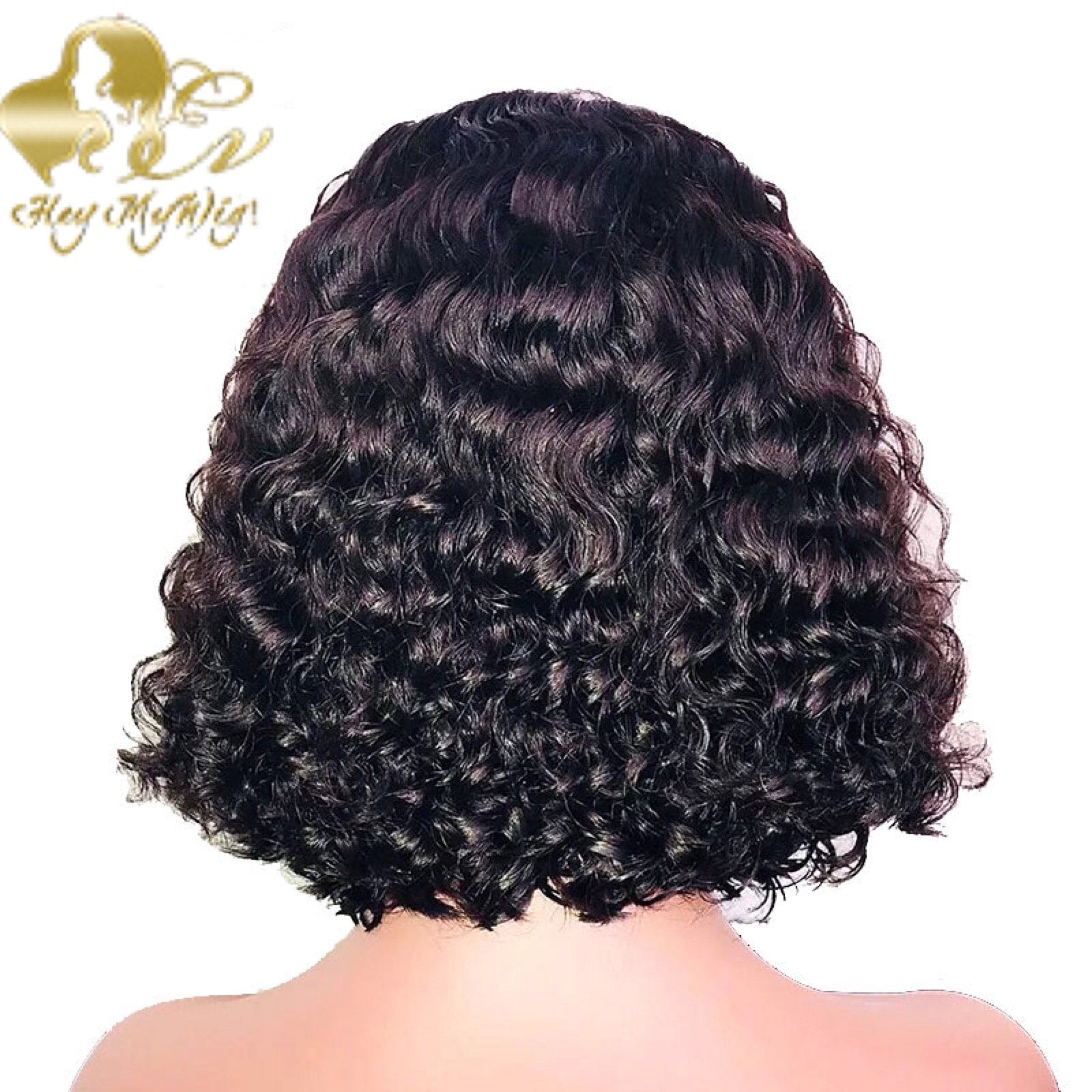 Exotic Curly Bob Lace Closure Wig