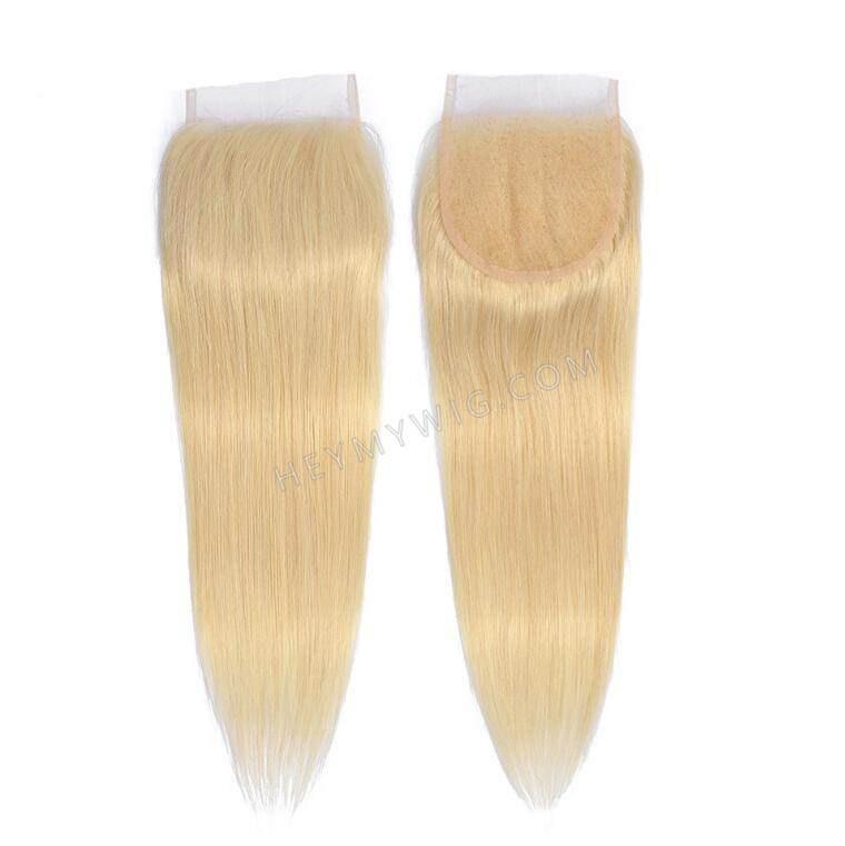 #613 Blonde Straight Lace Closure/Frontal