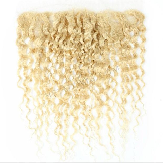 #613 Blonde Roman Curly Lace Closure/Frontal
