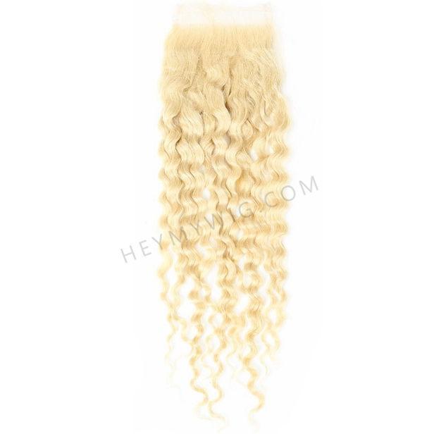 #613 Blonde Roman Curly Lace Closure/Frontal