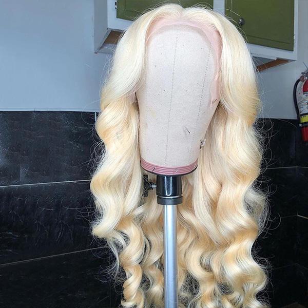 #613 Blonde Balayage Wavy Lace Wig