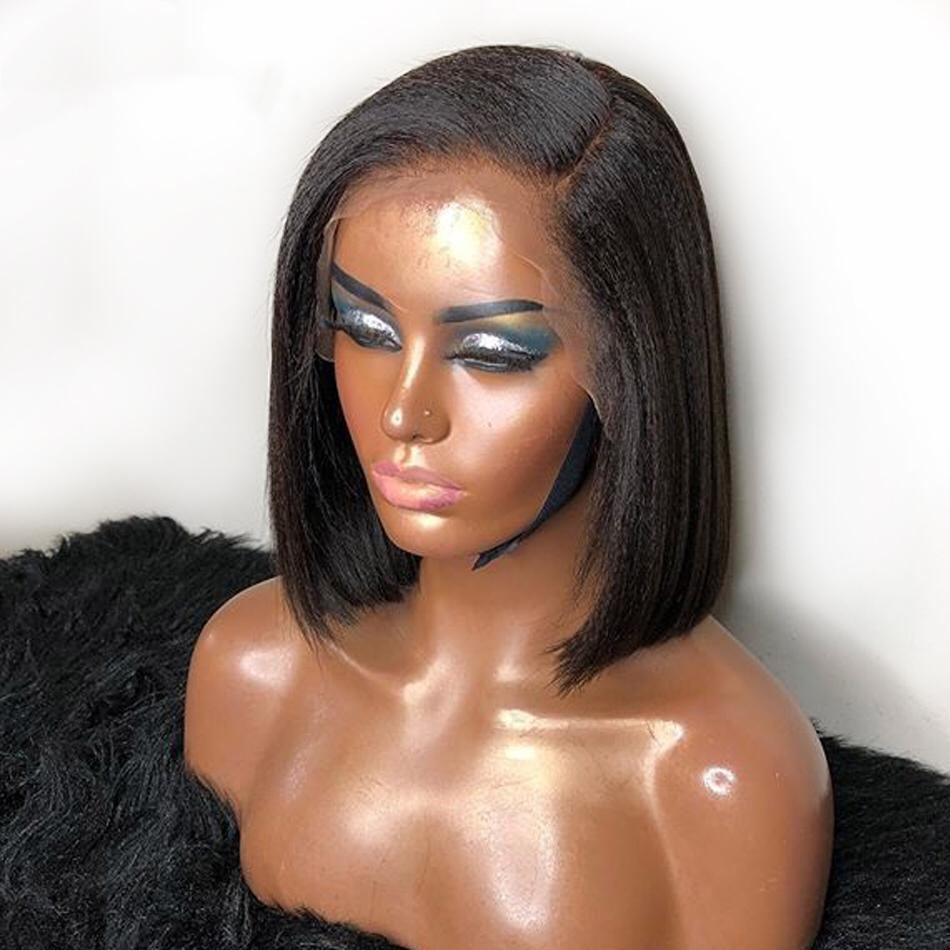 Yaki/Kinky Straight Bob Lace Frontal Wig