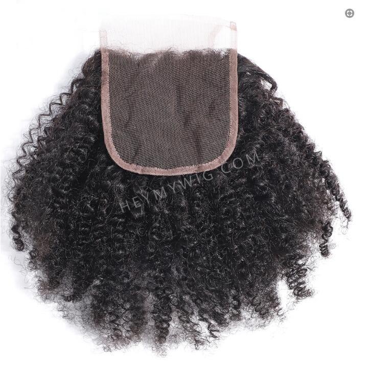 Afro Kinky Curly Raw Hair Lace Closure/Frontal
