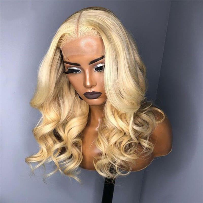 #613 Blonde Big Loose Wave Lace Closure Wig