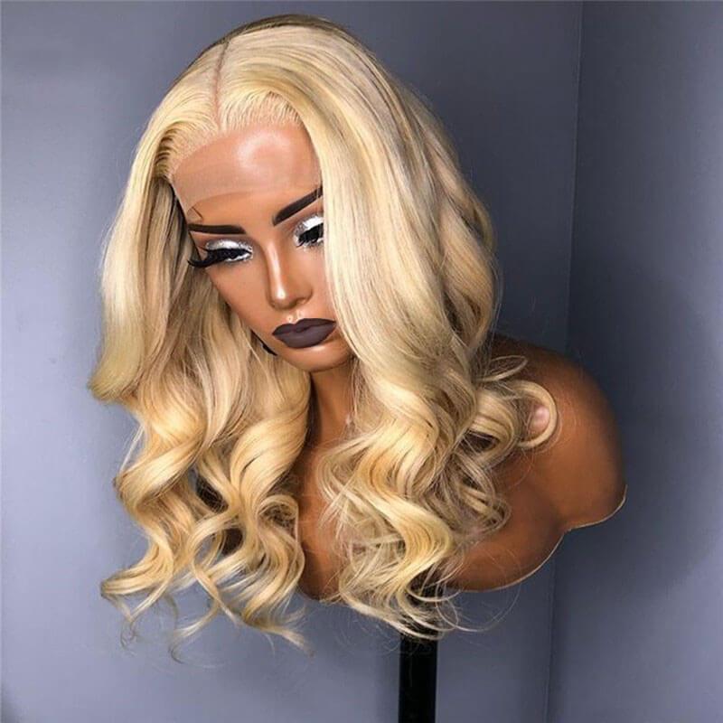 #613 Blonde Big Loose Wave Lace Closure Wig