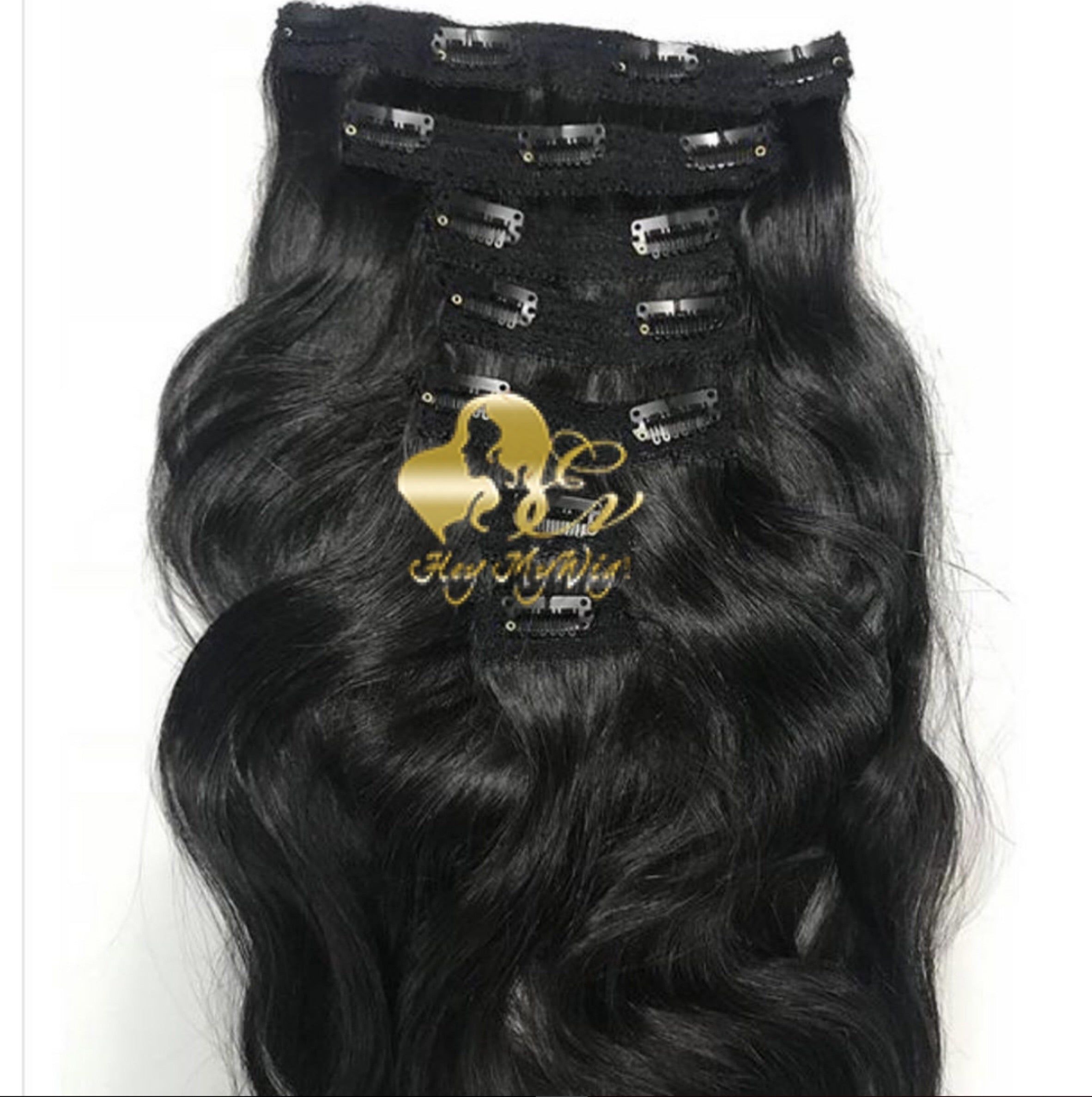Clip in human hair extension Body wave hair - heymywig.com