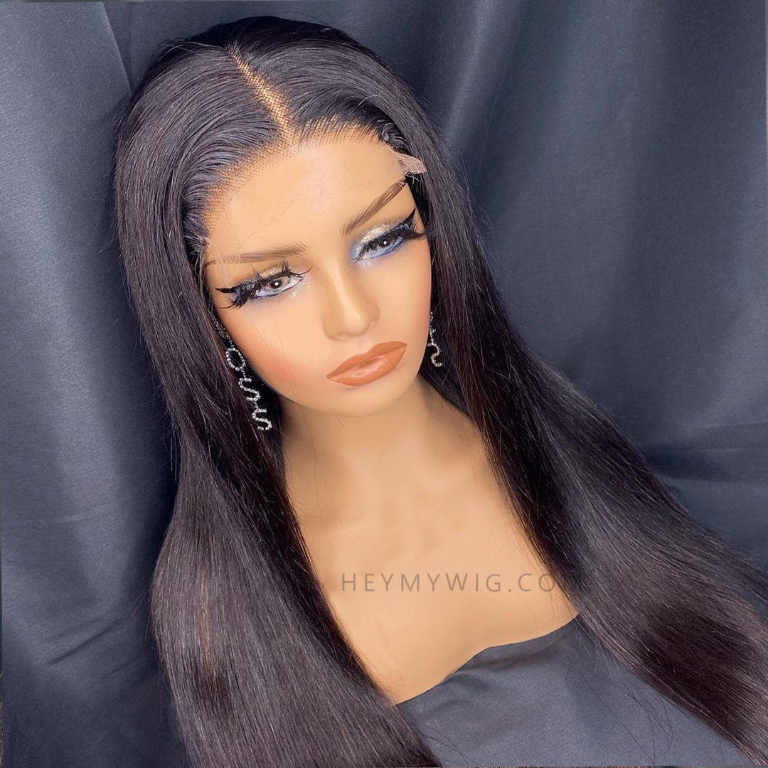 Silky Straight Invisible HD Lace Wig