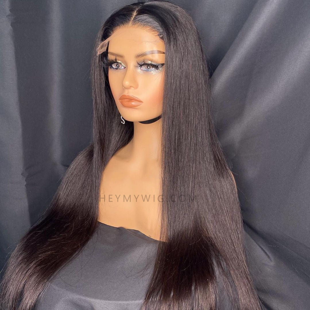Silky Straight Invisible HD Lace Wig