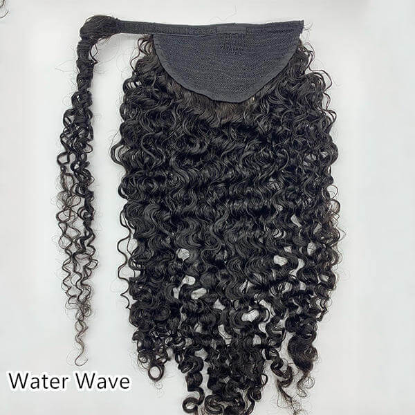 Wrap-around Ponytail Afro Kinky Coily/Kinky Straight/Nature Wave/Straight