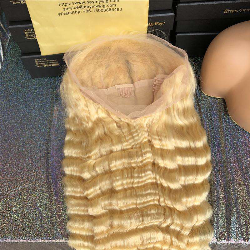 #613 Blonde Deep Wave Lace Wig