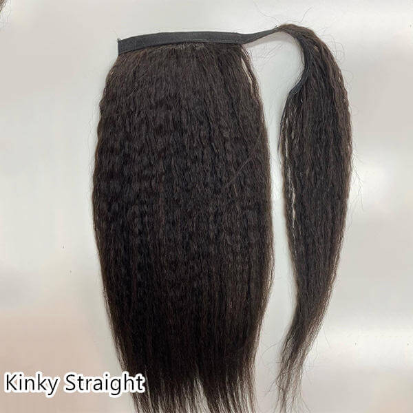 Wrap-around Ponytail Afro Kinky Coily/Kinky Straight/Nature Wave/Straight