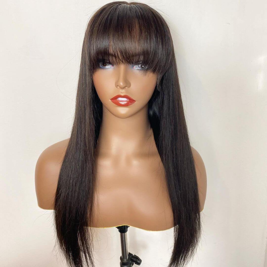 Straight w/ Bangs Lace Wig