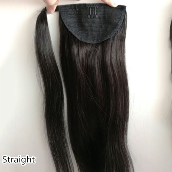 Wrap-around Ponytail Afro Kinky Coily/Kinky Straight/Nature Wave/Straight